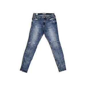 PacSun Indigo Stacked Destroyed Skinny Jeans Men Size 34 x 32